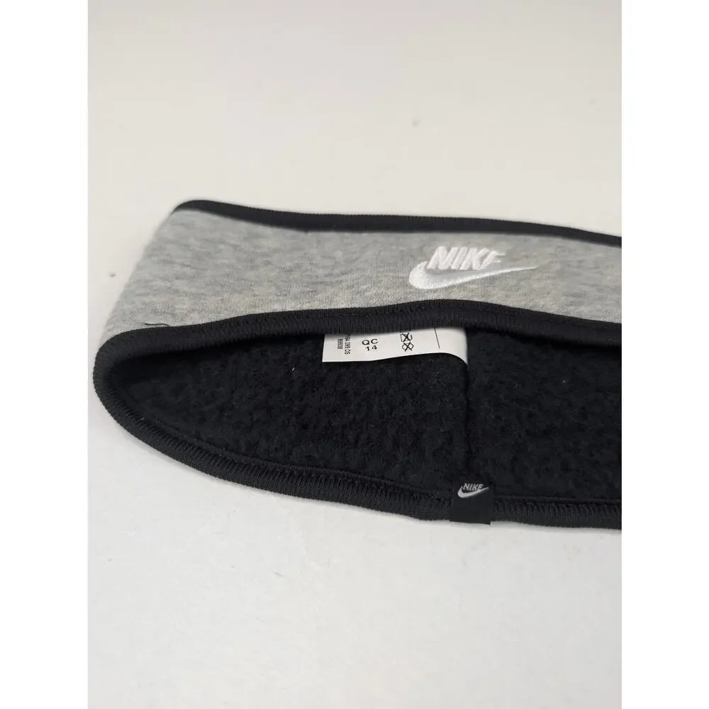 Nike Youth One-Size Club Fleece Headband - Gray/Black